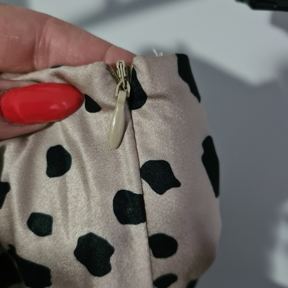 Silky satin skirt 6 Whyte valentine - Picture 6 of 6